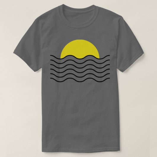 Sunset Waves T-shirt (Design voorkant)