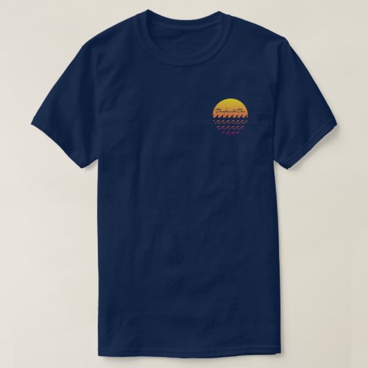 Sunset Waves T-shirt (Design voorkant)