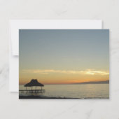 Sunset Wedding Invitation (uitnodigingen voor een  Kaart (Achterkant)