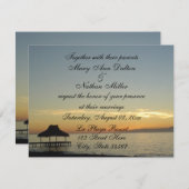 Sunset Wedding Invitation (uitnodigingen voor een  Kaart (Voorkant / Achterkant)