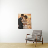 Sunset Weeding Beach Bride and Groom Wandkleed (In situ)