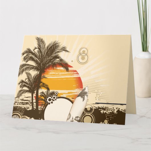 Sunset - Wenskaart Kaart (Voorkant)