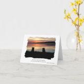 Sunset Wenskaart Kaart (Gele Bloem)