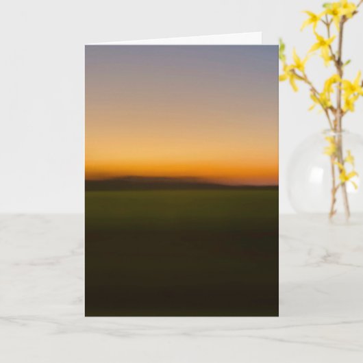 Sunset while passing through southern Illinois Kaart (Gele Bloem)