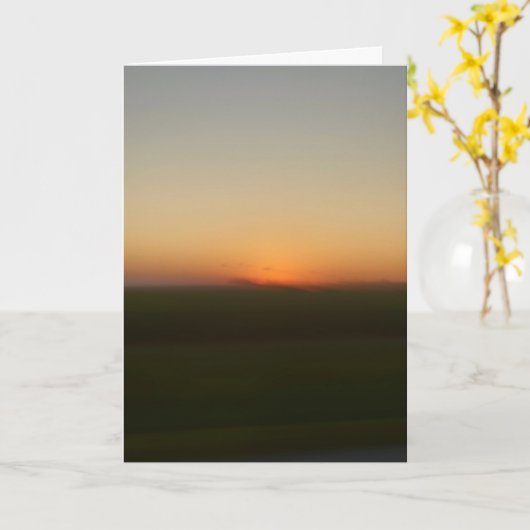 Sunset while passing through southern Illinois Kaart (Gele Bloem)