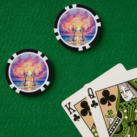 Sunset Whispers – Een Klein Liefdesverhaal.  Poker Chips (Pokertafel (Dubbel))