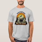 Sunset Whitefish Montana MT T-shirt (Voorkant)