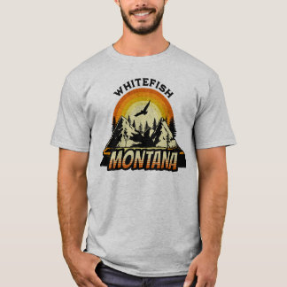 Sunset Whitefish Montana MT T-shirt