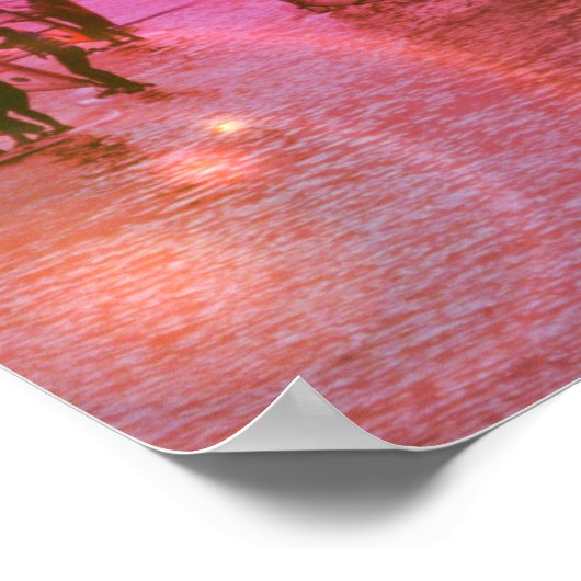 Sunset Windsurfing Poster Print (Hoek)