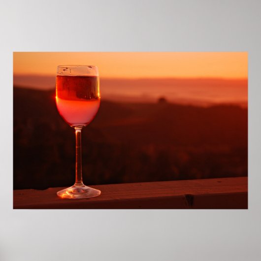 Sunset Wine Tasting Party Poster (Voorkant)
