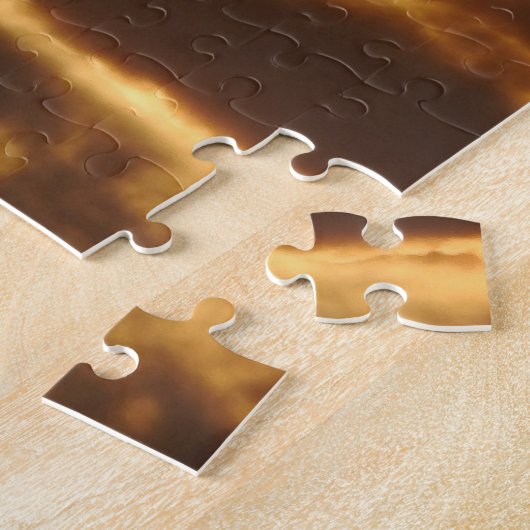 Sunset Winter Puzzle Legpuzzel (Zijkant)
