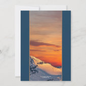 Sunset Winter Wonderland Bridal Shower Invitation Kaart (Achterkant)