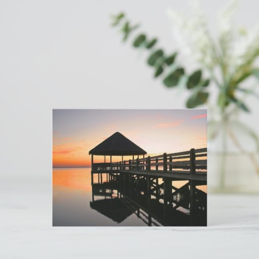 Sunset with Reflections Briefkaart (Staand voorkant)