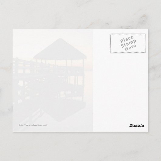 Sunset with Reflections Briefkaart (Achterkant)