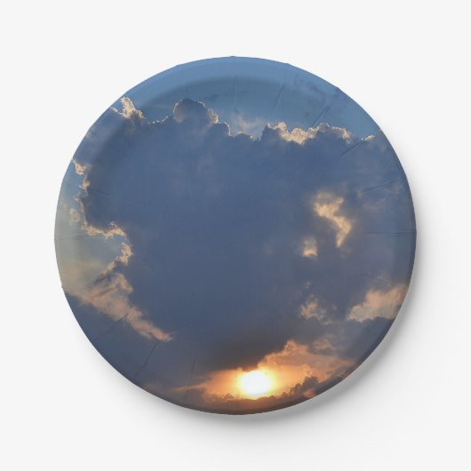Sunset with Teacup Cloud Formation by STaylor Papieren Bordje (Voorkant)