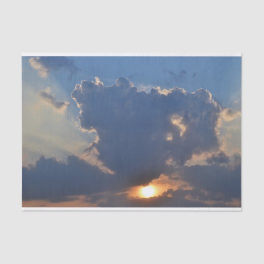 Sunset with Teacup Cloud Formation by STaylor Tissuepapier (Voorkant)