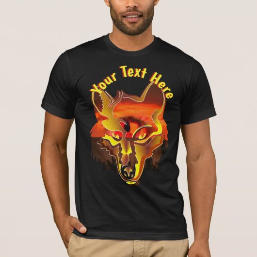 Sunset Wolf 2106 T-shirt (Voorkant)