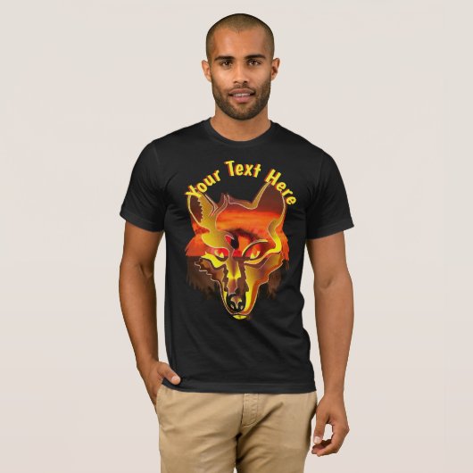 Sunset Wolf 2106 T-shirt (Voorkant volledig)