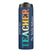 Sunset World's Best Teacher Appreciation Gift Thermosbeker (Voorkant)