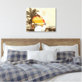 Sunset - Wrapped Canvas (Insitu (Slaapkamer))