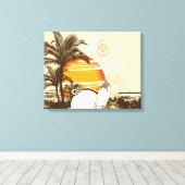 Sunset - Wrapped Canvas (Insitu (Houten vloer))