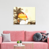 Sunset - Wrapped Canvas Afdruk (Insitu (Woonkamer))