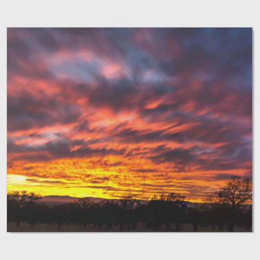 Sunset Wrapping Paper Cadeaupapier (Vlak)