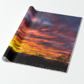 Sunset Wrapping Paper Cadeaupapier (Uitgerold)