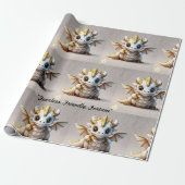 "Sunset Wyrm" Cadeaupapier (Uitgerold)