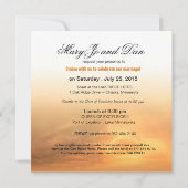 Sunset Yacht Weddenschap Nautical Kaart (Achterkant)