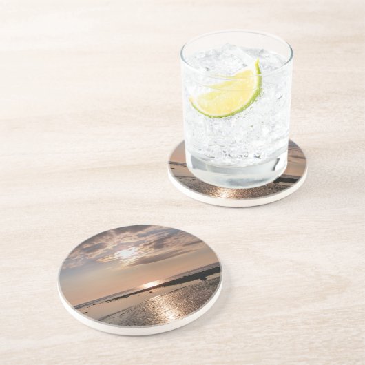 SUNSET ZANDSTEEN ONDERZETTER (Zijkant)