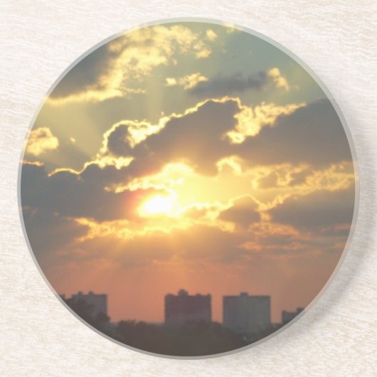 Sunset Zandsteen Onderzetter (Voorkant)