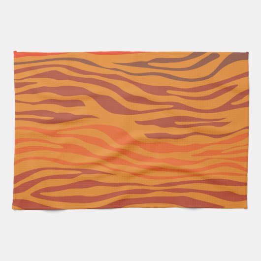 Sunset Zebra Abstract Theedoek (Horizontaal)