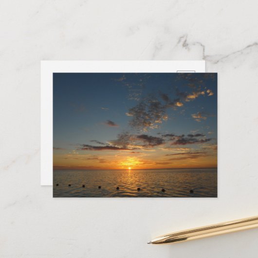 Sunset Zee Briefkaart (Voorkant / Achterkant in situ)