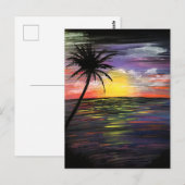 Sunset Zee Briefkaart (Voorkant / Achterkant)
