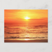 Sunset Zee Briefkaart (Voorkant)