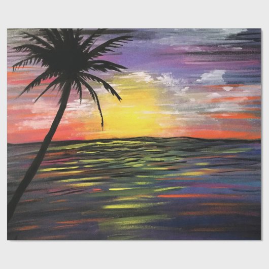 Sunset Zee Cadeaupapier (Vlak)