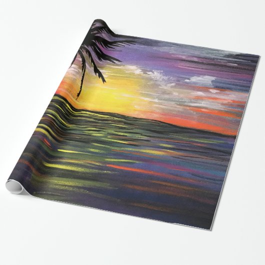Sunset Zee Cadeaupapier (Uitgerold)