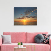 Sunset Zee Canvas Afdruk (Insitu (Woonkamer))
