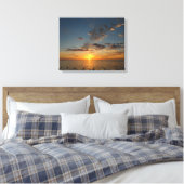 Sunset Zee Canvas Afdruk (Insitu (Slaapkamer))