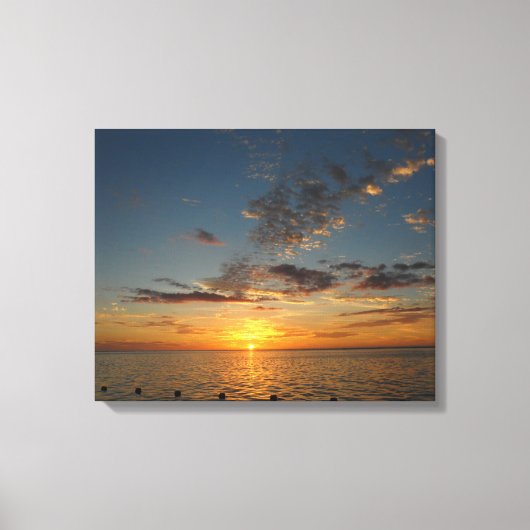 Sunset Zee Canvas Afdruk (Voorkant)