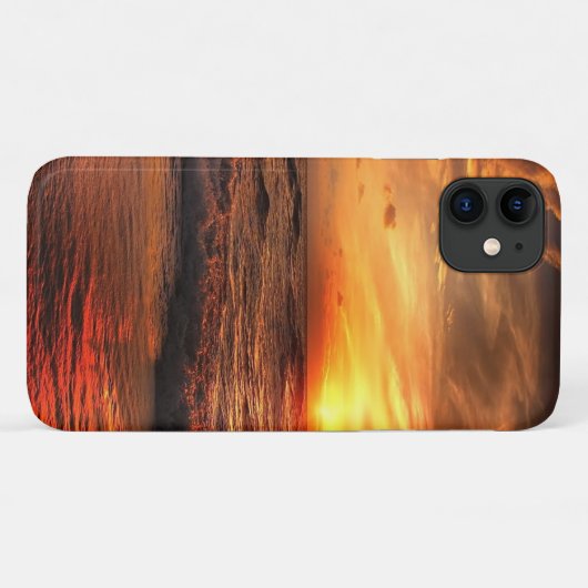 Sunset Zee golven Case-Mate iPhone Case (Achterkant (horizontaal))