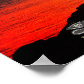 Sunset & Zee met een citaat van Linandara Poster (Hoek)