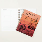 Sunset Zee Monster Sketch Planner (Display)