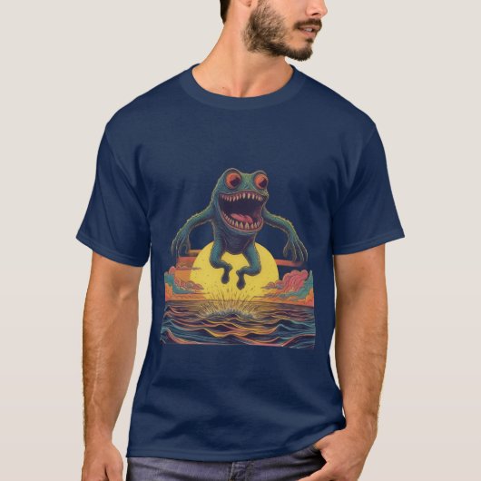 Sunset Zee Monster Splash T-shirt (Voorkant)