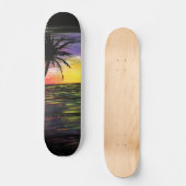 Sunset Zee Persoonlijk Skateboard (Voorkant)