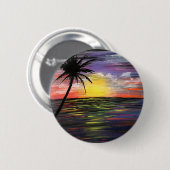 Sunset Zee Ronde Button 5,7 Cm (Voorkant /achterkant)