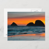 Sunset, Zee Stacks, Oceanside, Oregon, Verenigde S Briefkaart (Voorkant / Achterkant)