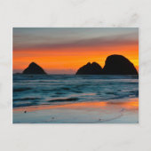 Sunset, Zee Stacks, Oceanside, Oregon, Verenigde S Briefkaart (Voorkant)