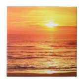 Sunset Zee Tegeltje (Voorkant)